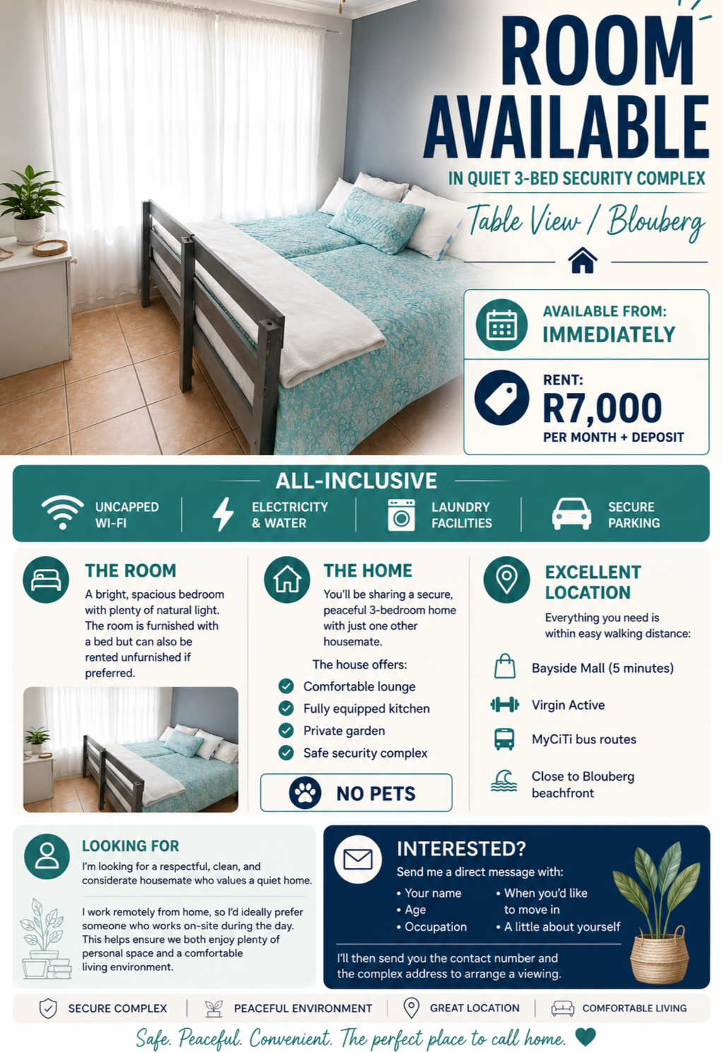 Spacious - Room in Blouberg